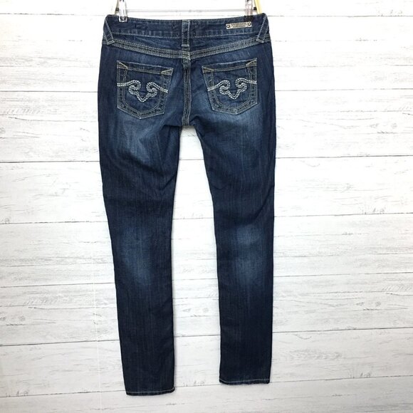 ReRock Express Women's Skinny Jeans Low Rise Stretch Size 4 length 33" - Picture 2 of 10